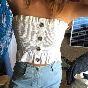 White Crop Top